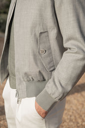 Grey Short Jacket Made In Italy