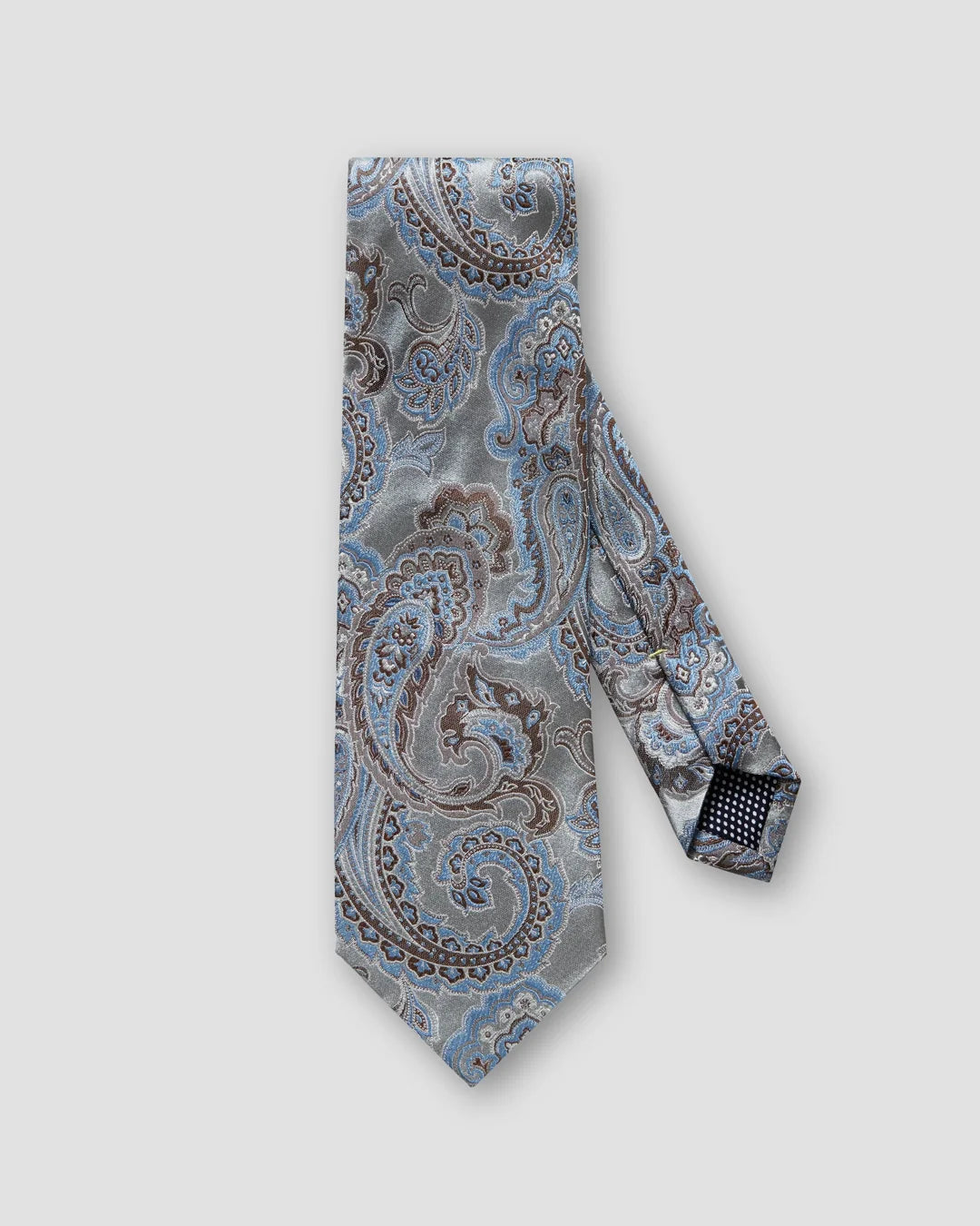 Grey Jacquard Paisley Tie Eton