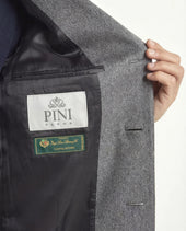 Grey Overcoat Made In Italy