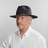 Grey Pioneer Fedora Hat