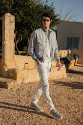 Prince Of Wales Bomber Jacket Made In Italy