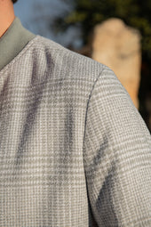 Prince Of Wales Bomber Jacket Made In Italy