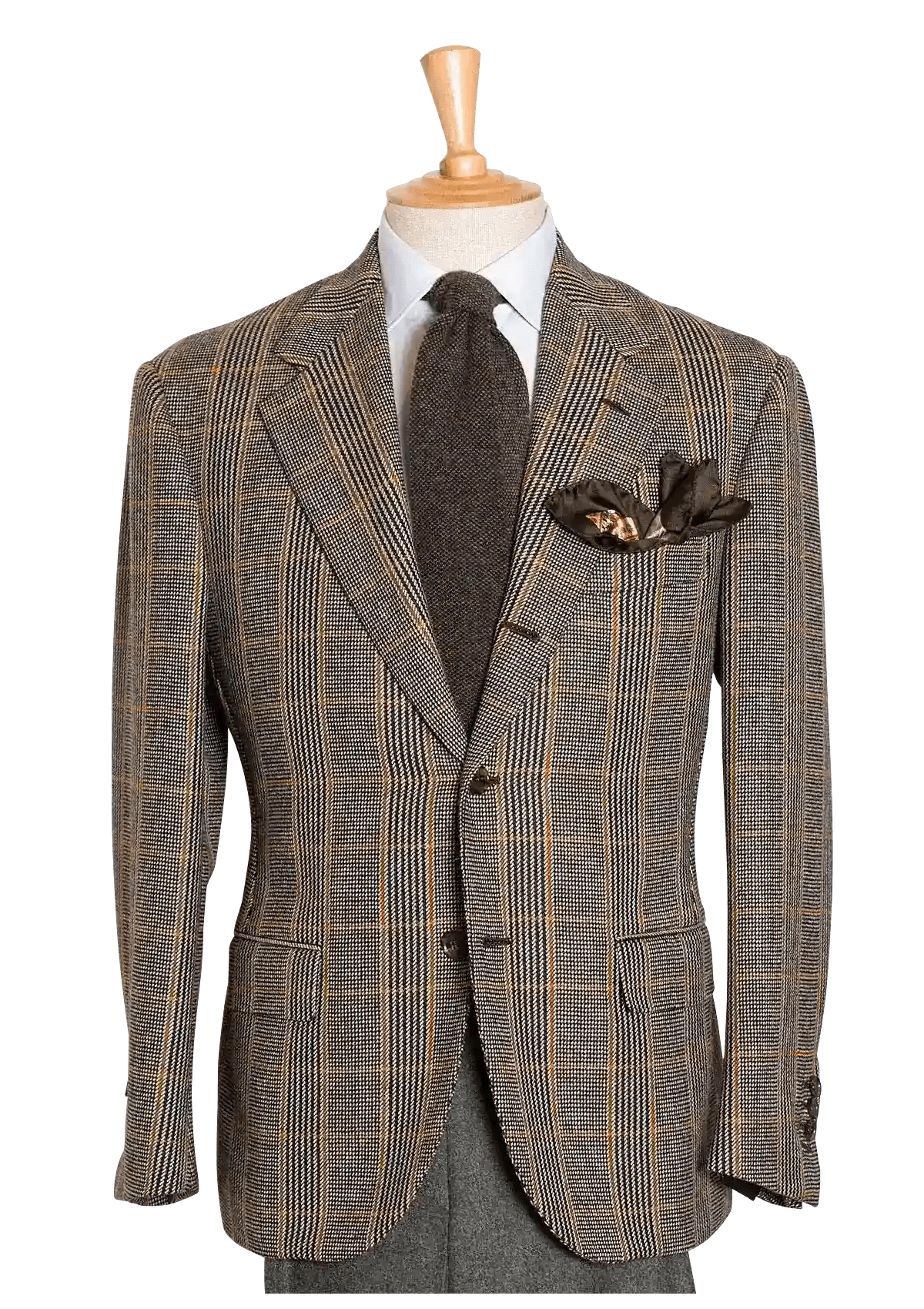 Grey Prince Of Wales Tweed Jacket