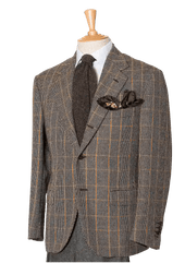 Grey Prince Of Wales Tweed Jacket