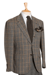 Grey Prince Of Wales Tweed Jacket