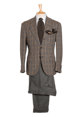 Grey Prince Of Wales Tweed Jacket