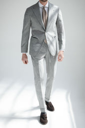 Grey Prince Of Wales Suit Soragna Capsule Collection Made In Italy