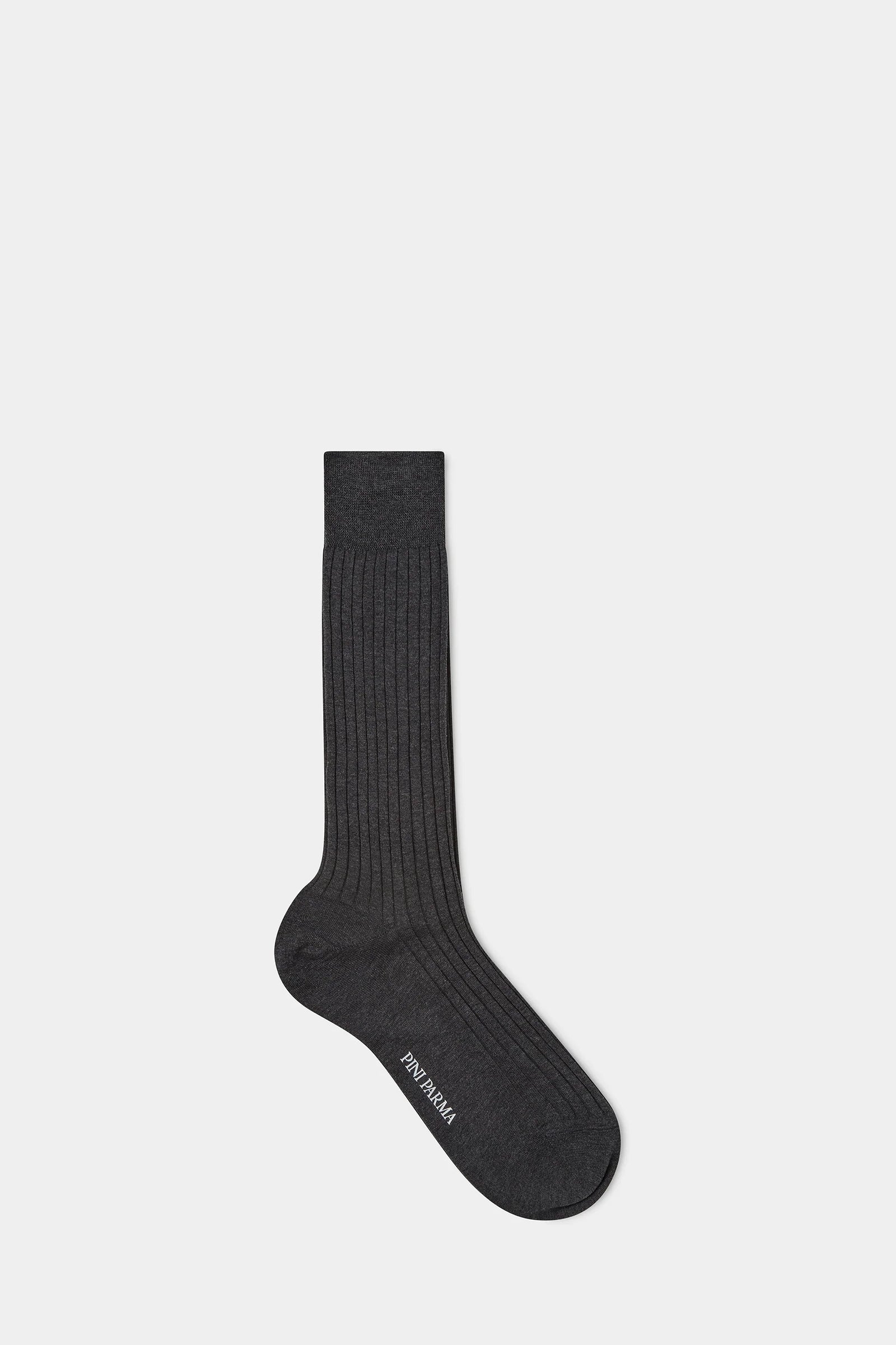 Grey Short Socks Made In Italy
