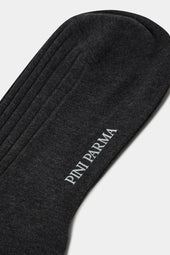 Grey Short Socks Made In Italy