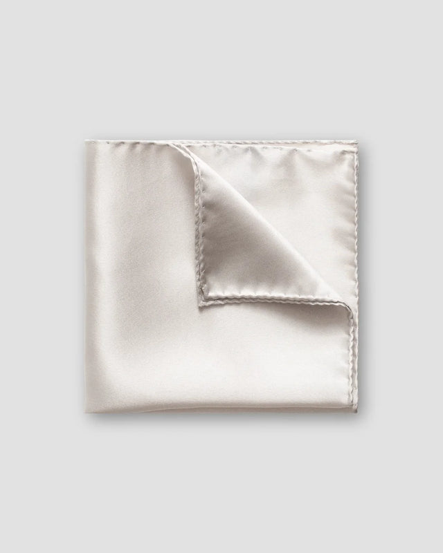 Gray Silk Pocket Square