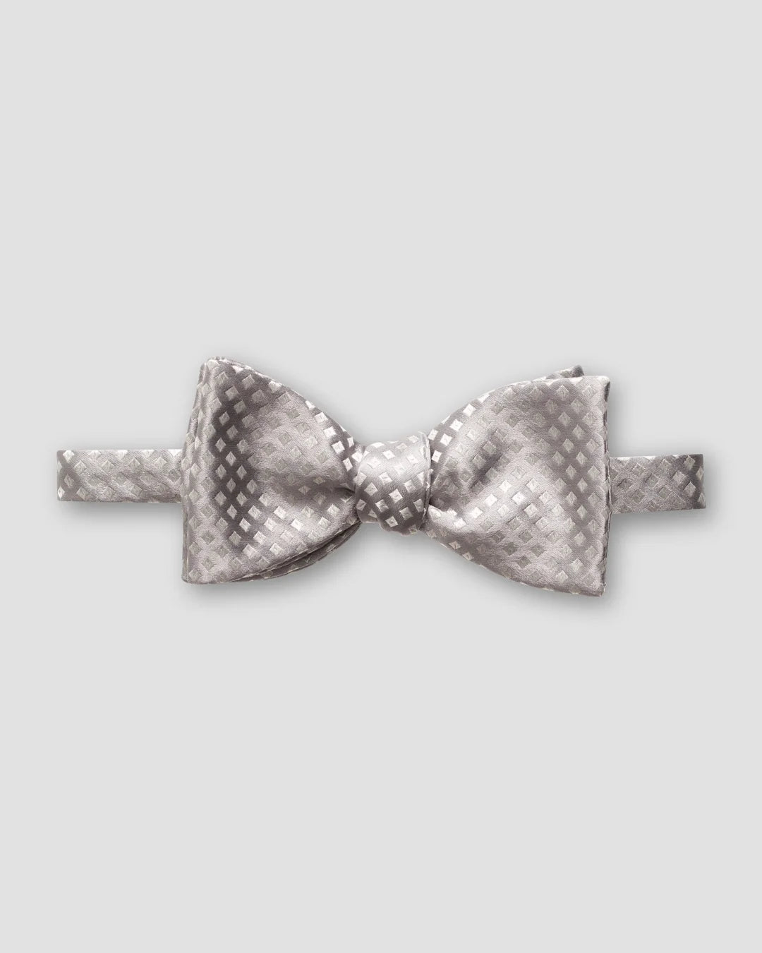 Grey Squares Bow Tie Ready Tied