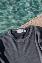 Grey Superlight Cashmere Round Neck Made In Italy