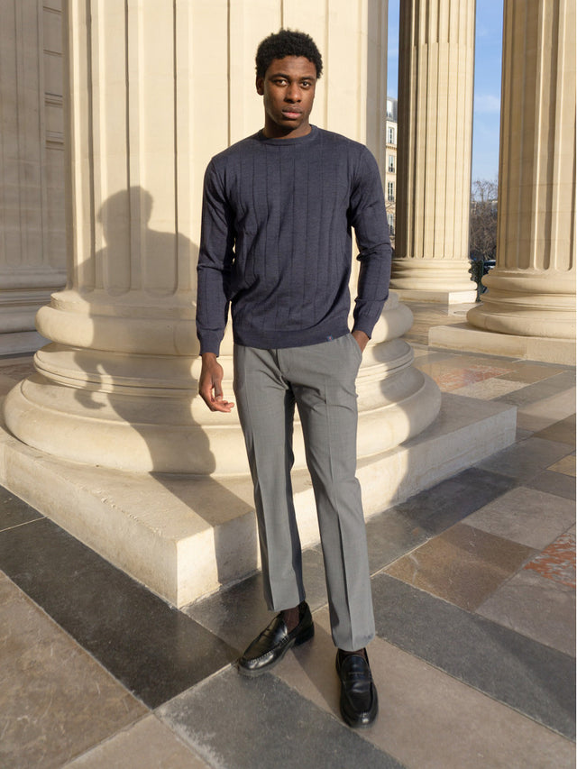 Grey tailored stretch pant