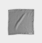 Grey White Small Spot Silk Pocket Square