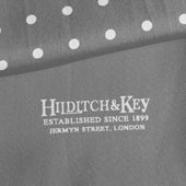 Grey White Spot Silk Tubular Scarf