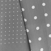 Grey White Spot Silk Tubular Scarf