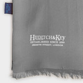 Grey White Spot Silk Tubular Scarf