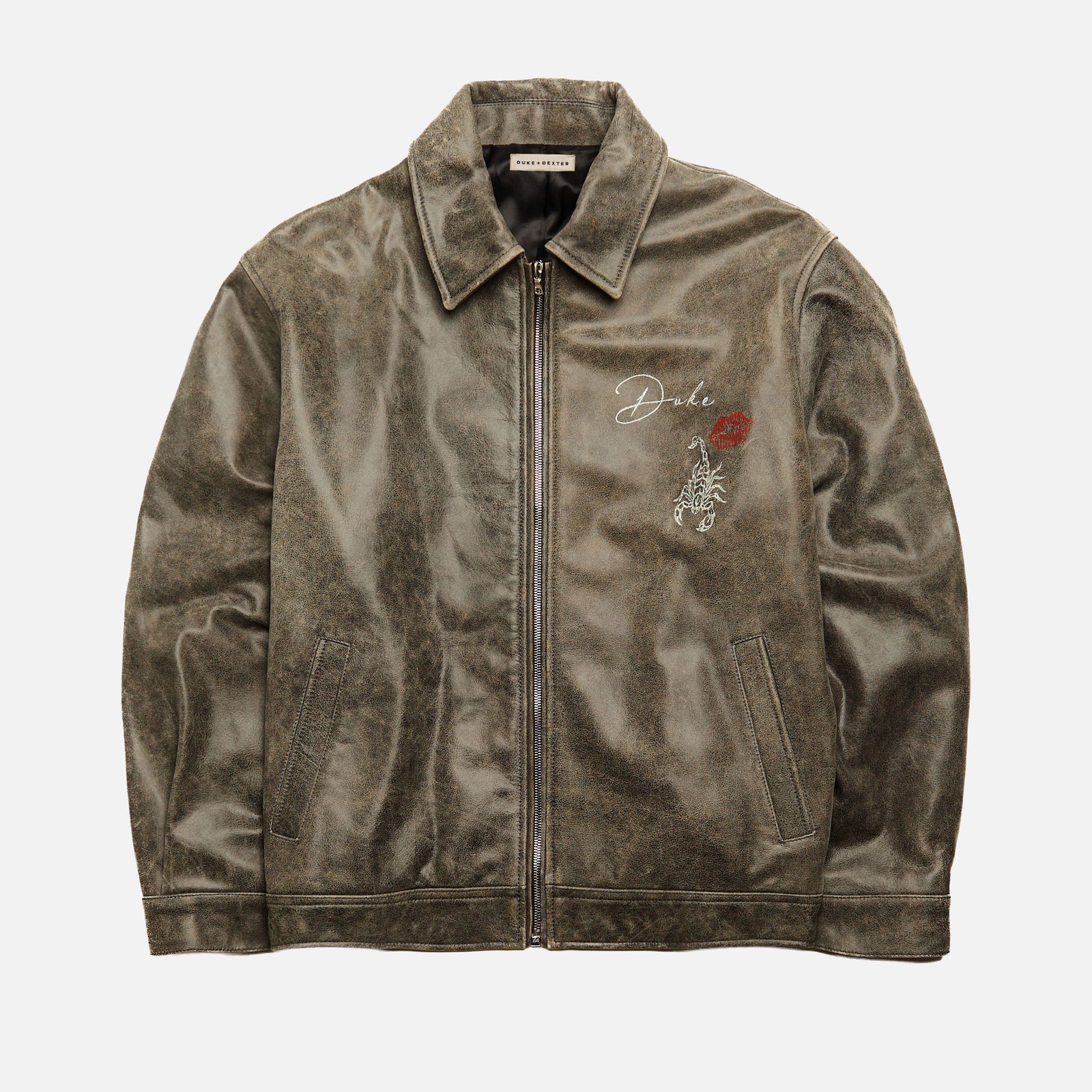 Hand Painted Pin Up Hard To Get Washed Jacket