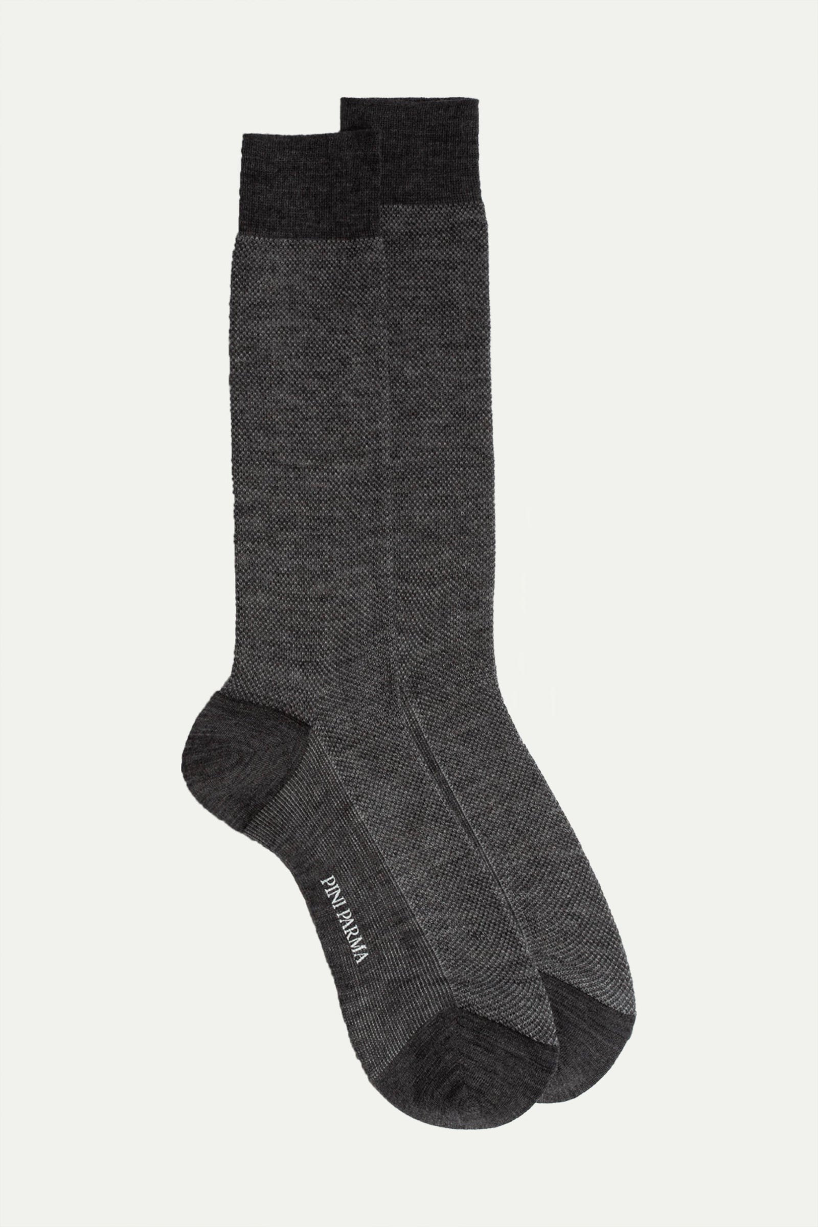 Grey Micro Fancy Short Socks Made In Italy