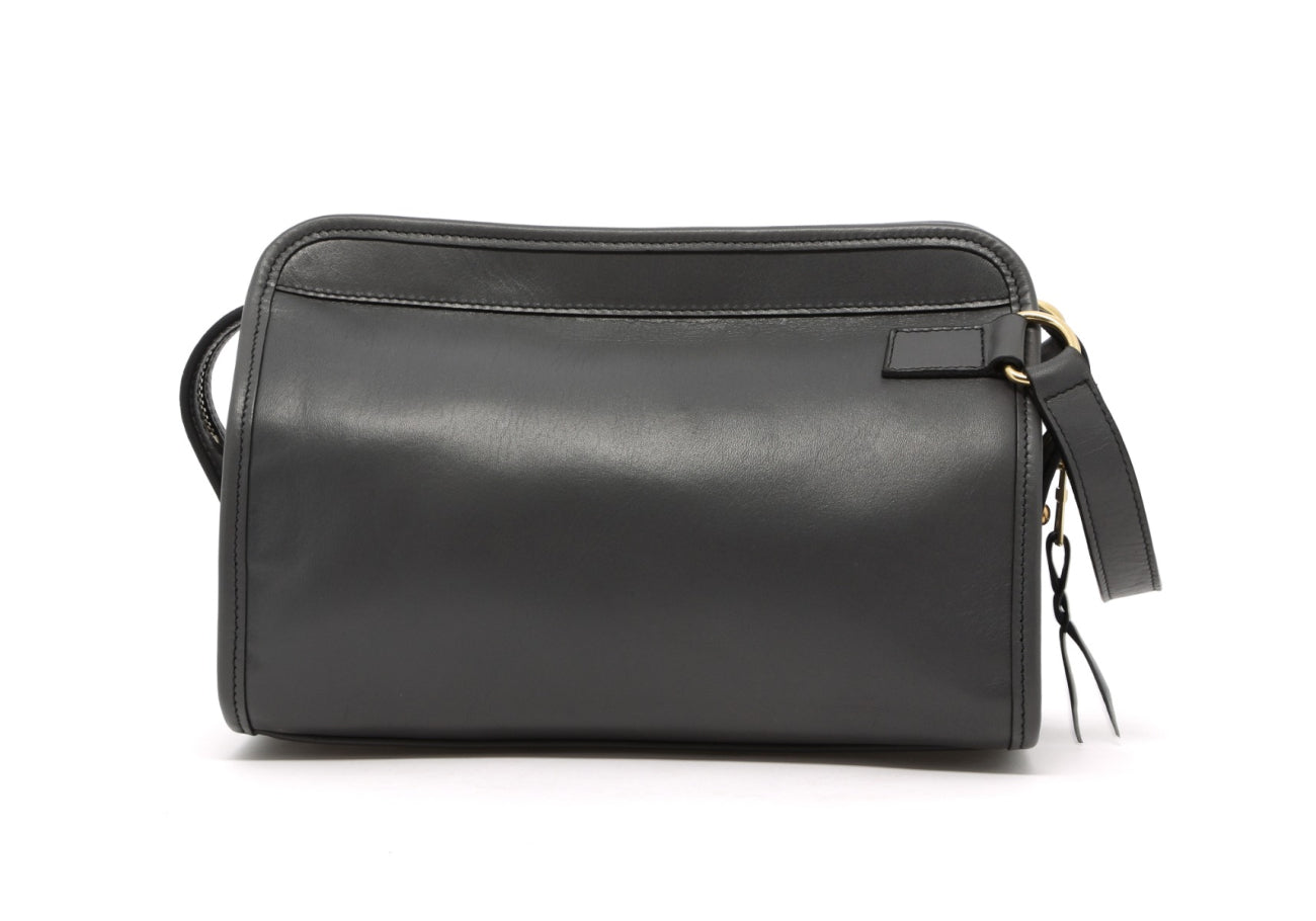 Large Travel Kit - Grey - Tumbled Leather