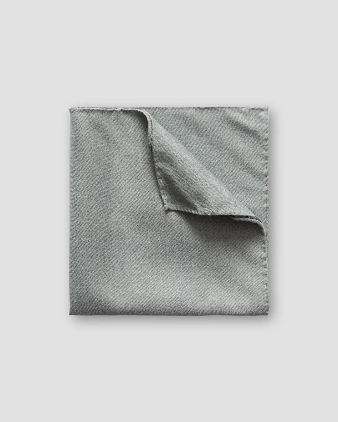 Grey Wool Pocket Square