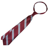 Japanese Repp Stripe Silk Tie Hand Rolled