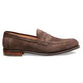 Hadley D Penny Loafer in Brown Suede
