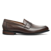 Hadley D Penny Loafer in Mocha Calf Leather