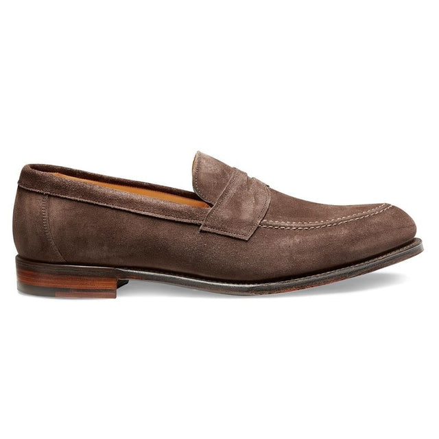 Hadley EF Penny Loafer in Brown Suede