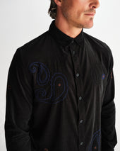Halcomb And Multicolour Applique Corduroy Shirt