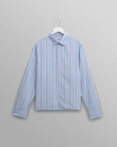 Halcomb - Blue Stripe Viscose Shirt