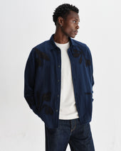 Halcomb Herringbone Cotton Applique Shirt