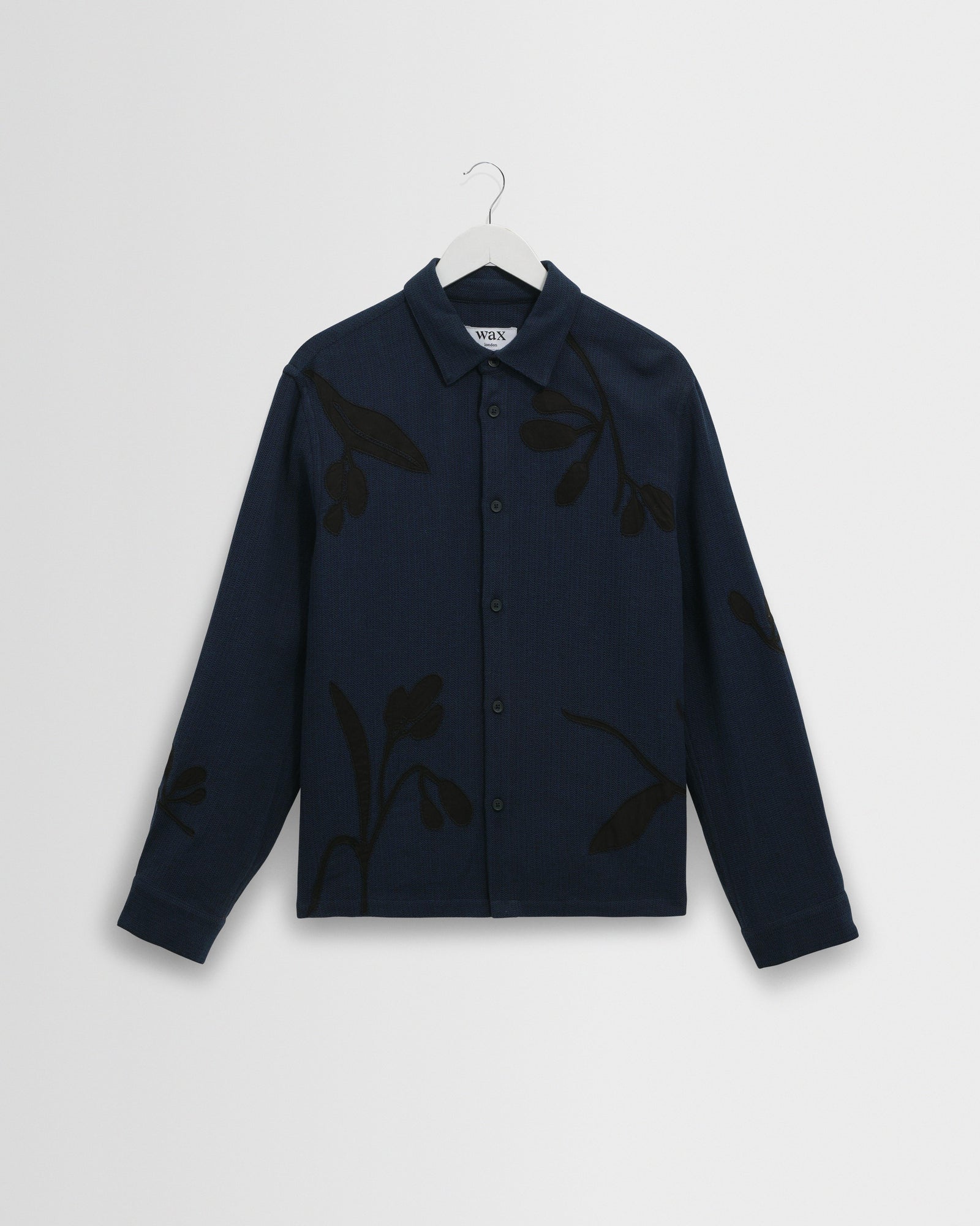 Halcomb Herringbone Cotton Applique Shirt