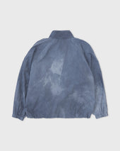 Half Zip Raglan Parka Washed Blue