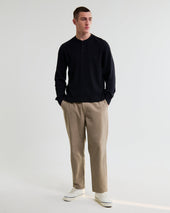 Halton Waffle Long Sleeve Henley T Shirt