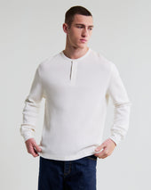 Halton Waffle Long Sleeve Henley T Shirt