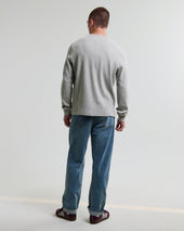 Halton Grey Waffle Long Sleeve Henley T Shirt