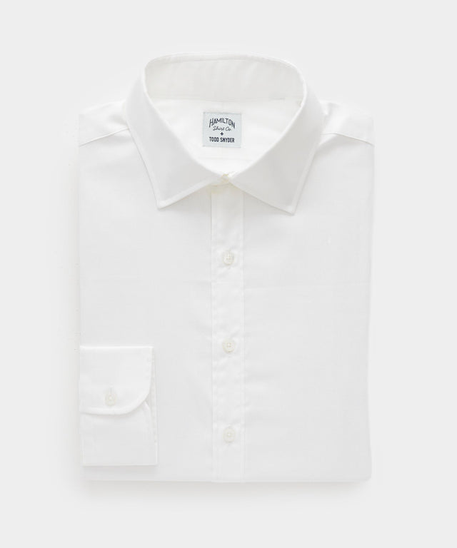 Hamilton + Todd Snyder Cotton Oxford Spread Collar Dress Shirt