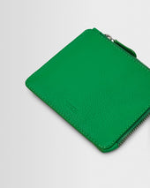 Harford Bright Green Leather Zip Wallet