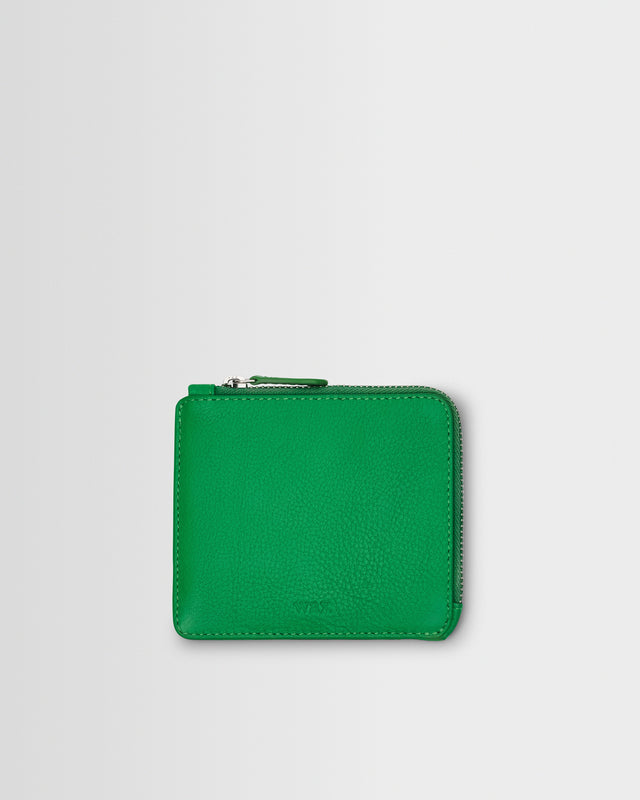 Harford - Bright Green Leather Zip Wallet
