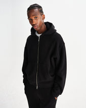 Harris Embroidered Logo Loopback Cotton Hoodie