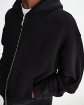 Harris Embroidered Logo Loopback Cotton Hoodie