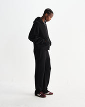 Harris Embroidered Logo Loopback Cotton Hoodie