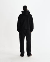 Harris Embroidered Logo Loopback Cotton Hoodie