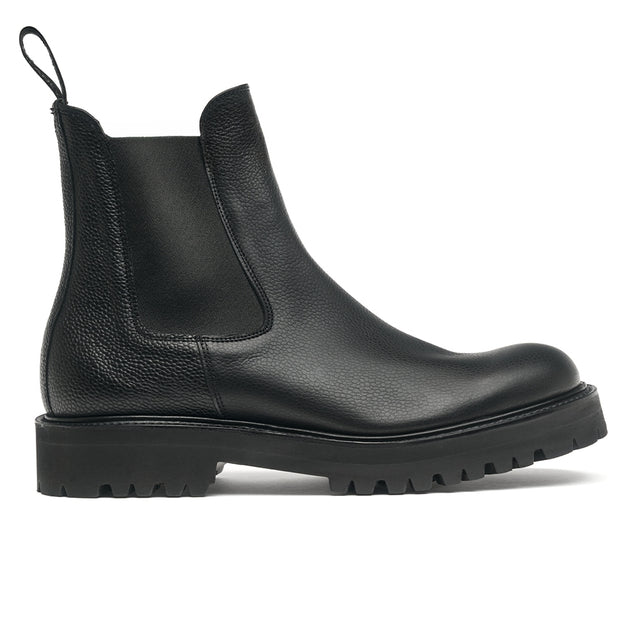 Harrow MV Chelsea Boot in Black Grain
