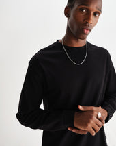 Hayden Textured Organic Cotton Long Sleeve T Shirt