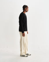 Hayden Textured Organic Cotton Long Sleeve T Shirt