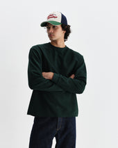 Hayden Textured Organic Cotton Long Sleeve T Shirt