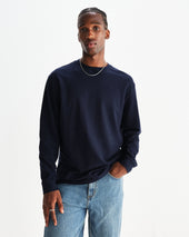 Hayden Textured Organic Cotton Long Sleeve T Shirt