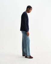 Hayden Textured Organic Cotton Long Sleeve T Shirt